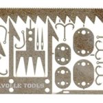 Survival card tool hook size that contains the 12 features to help survival card 12 Survival time to card size, hook small, arrowhead A, arrowhead B, STILVOLLE TOOLS (Silver)