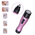 Women Shaver,Nose Hair Trimmer,Bienna[Waterproof] [Wet Dry] Electric Cordless Body Facial Hair Razor Trimmer Remover Epilator for Nose Ear Legs Bikini Area Armpit [Battery-Operated]-Purple