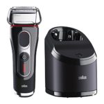 Braun Series 5 5090cc Electric Foil Shaver for Men with Clean & Charge Station, Electric Men’s Shaver, Razors, Shavers, Cordless Shaving System