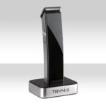 TRYM II – The Rechargeable Modern Hair Clipper Kit – Ultra-sleek Hair, Body, Mustache, and Beard Trimmer Looks Great in Any Bathroom – AC Adapter, Base Dock, and Trimming Attachments Included