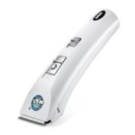 Amir Rechargeable Cordless Pet Clipper, Low Noise Electric Pet Hair Trimmer, Pet Shaver, Pet Razor, Professional Pet Grooming Clipper Kit for Dog & Cat (4 Cutting Length)