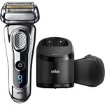 Braun Series 9 9290CC Wet & Dry Electric Shaver for Men with Clean & Charge System, Premium Silver Cordless Razor, Razors, Shavers, Pop up Trimmer, Travel Case