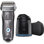 Braun Series 7 7865cc Wet & Dry Electric Shaver for Men with Clean & Charge System, Premium Grey Cordless Razor, Razors, Shavers, Pop up Trimmer, Travel Case