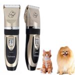 Kobwa Dogs’ and Cats’ Rechargeable Electric Pet Shaver, Low Noise, Gold