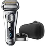 Braun Series 9 9293s Wet & Dry Electric Shaver for Men with Charging Stand, Premium Chrome Cordless Razor, Razors, Shavers, Pop up Trimmer, Travel Case