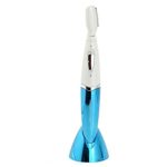 Ckeyin &#174?Mini Lady Electric EyeBrow Trimmer Body Face Hair Remover Shaver Wet Dry Use ( Blue+White )