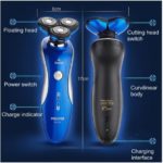 4D IPX7 3In1 Washable Floating Head Electric Shaver Razor Nose Trimmer Hair Temple Cutter Travelling by Abcstore99