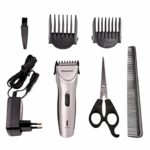 Professional Hair Clipper Rechargeable Hair Trimmer Hair Scissor Kit with 3 limited combs: 100-240 V.