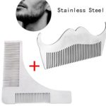 2 Pcs Facial Hair Beard Pocket Comb Barber Mens Grooming Shaving Styling Tool Free shipping