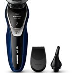 Philips Norelco Electric Shaver 5570 Wet & Dry, S5572/90, with Turbo+ mode and Nose + Ear Trimmer