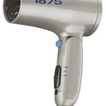 Conair 1875 Watt Compact Hair Dryer with Folding Handle; Dual Voltage; Grey