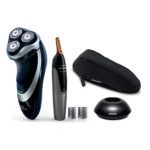 Philips Norelco Electric Shaver, 4000 Series – 4300, Black, Silver, AT850/49