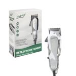 Wahl Professional Reflections Senior Clipper #8501 Classic Clipper with Metal Housing and Chrome Lid Cool Running v9000 Motor for Premium Fades and Blends Great for Barbers and Stylists