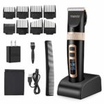 TREKOO Professional Hair Clippers Head Clippers for Men Beard Hair Trimmer Haircut Hair Cutting Kit Cordless USB Rechargeable with LCD Display and 5 Adjustable Speeds for Boy, Kids and Babies