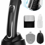 Beard Trimmer Kit for Men, Kebor 3 in 1 Nose Ear Hair + Mustache Trimming + Precision Detailed Hair Clipper with Adjustable Length Comb, Cordless Rechargeable Grooming Body Groomer with Stand – HT4060