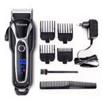 SURKER Hair Clipper Men’s Electric Cordless Hair Trimmer Speed Adjustable Professional Haircut Beard Trimmer Hair Cutting Machine Kit with Ceramic Cutting Head four Attachment Combs