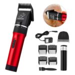 Bestdream Dog Grooming Clippers Low Noise Safe Electric Rechargeable Cordless Animal Trimmer Pet Hair Grooming Tool Kit US Plug