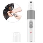 Electric Pet Nail Grinder Pet nail Clipper, Willnorn USB Rechargeable Low Noise Claw Care Pet Grooming Supplies Gentle Painless Paws Trimming Shaping Smoothing Nail File for Dogs, Cats, Rabbits, Birds