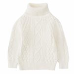 SMALLE ??? Toddler Boys Girls Turtleneck Pullover Base Tops Sweater Winter Keep Warm Sweater Knitted Tops