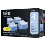 Braun Clean & Renew Refill Cartridges CCR, 4 Count (Packaging May Vary)
