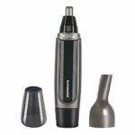 Professional Nose Hair Trimmer, ZOOMMATE Powerful Waterproof Nose Ear Hair Trimmer for Men, Wet/Dry Use Nose Clippers with LED light, Battery Operated(Included an AA Battery)