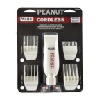 Wahl Professional Peanut Cordless Clipper/Trimmer #8663, White – Great On-the-Go Trimmer for Barbers and Stylists – Powerful Rotary Motor