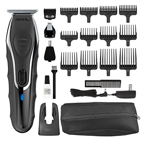 Wahl Clipper Aqua Blade Wet/Dry Beard Trimmer Kit, Lithium Ion All in ...