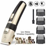 iFedio Dog Grooming Kit Professional Hair Clipper for Dogs Rechargeable Electric Clippers Pet Heavy Duty Cordless Dog Grooming Clippers Low Noise Cat Grooming Set with Cats Dogs
