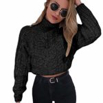 Women’s Casual Long Sleeve Solid Soft Knit Turtleneck Sweater Tops Pullover Dress Sweaters Women