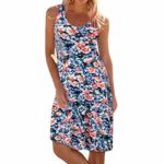 Tantisy ??? Dress for Women ? Fashion Ladies Bohemian Print Camisole Dress Casual Sleeveless Floral Dresses Beachdress Hot Pink