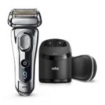 Braun Series 9 Men’s Electric Foil Shaver with Wet & Dry Integrated Precision Trimmer & Rechargeable and Cordless Razor with Clean&Charge Station, 9296cc
