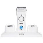 POVOS 3-In-1 Women’s Epilator, Electric Hair Removal, Cordless Charging Wet & Dry Hair Remover with Electric Shaver Razor