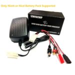 Nimh, Nicd Battery Pack Smart Fast Charger 3~9 Cells (3.6V, 4.8V, 6V, 7.2V, 8.4V, 9.6v,10.8V) for Airsoft Packs, Toy RC (Radio-Controlled) Model Cars, Hobby, Boats, Aircraft Batteries, Leads in Pack
