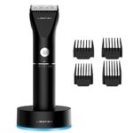 Hair Clippers – Liberex Professional Cordless Electric Hair Cutter Machine Kit Rechargeable Wireless Hair Grooming Trimmers Set for Men Kids Babies Family Home with 4 Guide Combs, Charging Base
