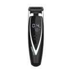 ConairMAN Super Stubble Ultimate Flexhead Trimmer; Razor-Sharp Etched Blade Technology with Pivoting Flex Head; 15 Digital Settings ranging from 0.4mm to 5.0mm; Black – Wet/Dry + Lithium Ion Powered