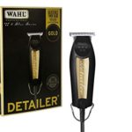 Wahl Professional 5-Star Series Limited Edition Black & Gold Detailer #8081-1100 – With T-Blade, 3 Trimming Guides (1/16 inch – 1/4 inch), Blade Guard, Oil, Cleaning Brush and Instructions