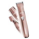 Wahl Pure Confidence Rechargeable Electric Waterproof Trimmer, Shaver, Groomer for Women – Model 9865-2901