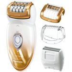 Panasonic ES-ED50-N Multi-Functional Wet/Dry Shaver and Epilator for Women, Women’s with Four Hair Removal Attachments and Travel Pouch