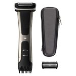 Philips Norelco Bodygroom Series 7000, BG7040/42, Showerproof Dual-sided Body Trimmer and Shaver for Men + Case and Replacement Head