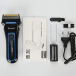 3D Electric Shaver Rechargeable Rotary Men’s Portable Shaving Machine with Twin Blade Reciprocating Electric Razor D43