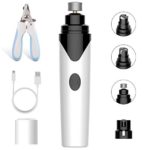 SUMOTUWO Pet Nail Grinder Electric Paw Trimmer Clipper Small Medium Large Dogs Cats Portable Rechargeable Gentle Painless Paws Grooming Trimming Shaping Smoothing