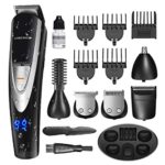MIGICSHOW Electric Beard Trimmer for men -12 in 1 Multi-functional Mustach Grooming Kit for Full size trimmer, Shaver and Body trimmer, Waterproof Rechargeable with LED Display Application of 100-240V