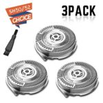 SH50 / 52 Replacement Heads for Philips Electric Shaver Series 5000 with 9 Sharp Blades, Super Lift and Easy Cut, 3-Pack
