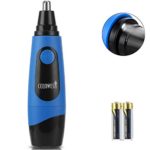 Ceenwes Nose Hair Trimmer Professional Mute Painless Trimming Nose Ear Hair Trimmer Suitable to Men and Women Battery-Operated Personal Care Nose Trimmer with LED Light Easy to Clean