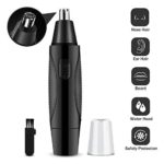 Nose Hair Trimmer Professional, Nose Hair Trimmer For Men, Ear And Nose Trimmer, Electric Nose Clipper, Ear Hair Trimmer, Hair Trimmer For Nose, Nose Clippers, Black, Easy & Safe To Use