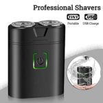 Electric Razor For Men Waterproof Shaving Machine Double-Ring Blade USB Rechargeable Beard