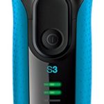 Braun Shaver Series 3 3040s (Japanese Import) Electric Shaver, Wet and Dry Electric Razor for Men with Pop Up Precision Trimmer, Rechargeable and Cordless Shaver (Black/Blue)