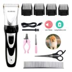 Dog Clippers Set Rechargeable Grooming Pet Clippers Dog Hair Shaver Kit Low Noise Cordless Electric Clippers for Dogs Cats Pets