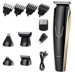 Updated Version Professional Hair Clippers,Cordless Hair trimmers,Home Barber Clipper Kit with hair clipper,5 in 1 Multi-functional electric Hair clippers,Hair Precision Trimmer Body Groomer Waterpr