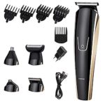 Updated Version Professional Hair Clippers,Cordless Hair trimmers,Home Barber Clipper Kit with hair clipper,5 in 1 Multi-functional electric Hair clippers,Hair Precision Trimmer Body Groomer Waterpr
